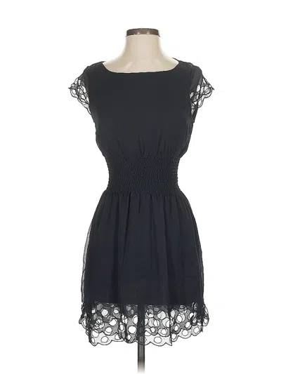 Pre-owned Bar Iii Casual Dress In Black