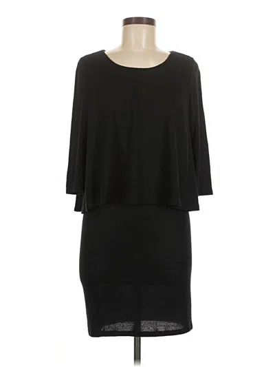Pre-owned Bar Iii Casual Dress In Black