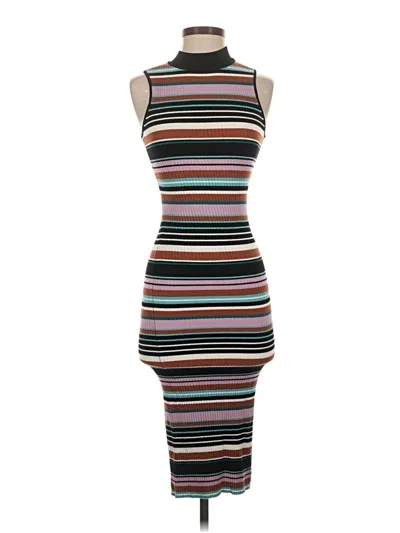 Pre-owned Bar Iii Casual Dress In Black