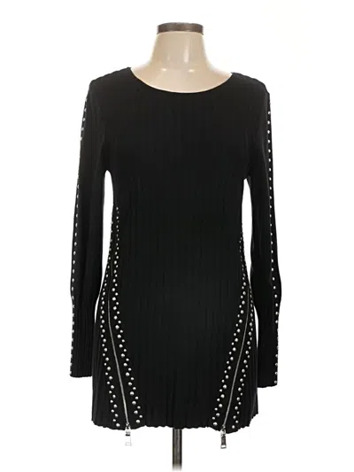 Pre-owned Bar Iii Casual Dress In Black
