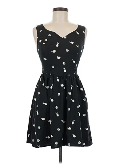 Pre-owned Bar Iii Casual Dress In Black