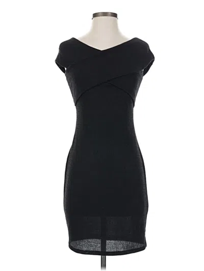Pre-owned Bar Iii Casual Dress In Black