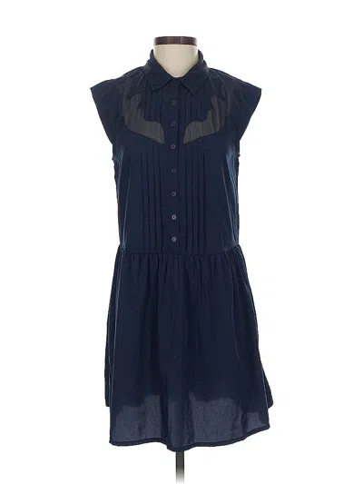 Pre-owned Bar Iii Casual Dress In Blue