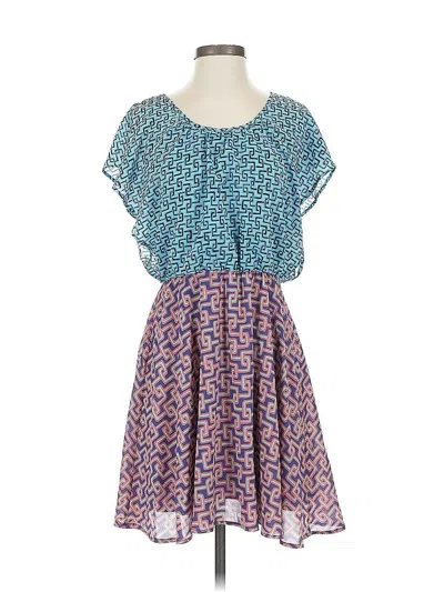 Pre-owned Bar Iii Casual Dress In Blue