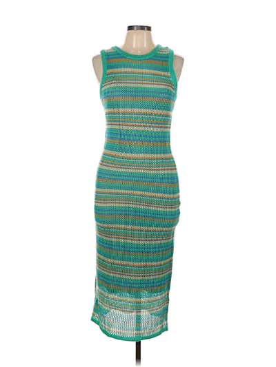 Pre-owned Bar Iii Casual Dress In Blue