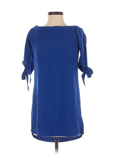 Pre-owned Bar Iii Casual Dress In Blue