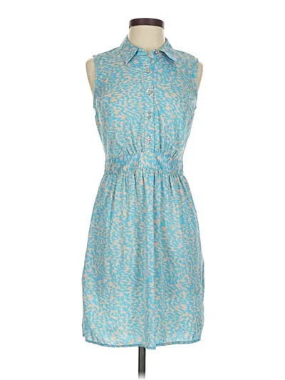 Pre-owned Bar Iii Casual Dress In Blue