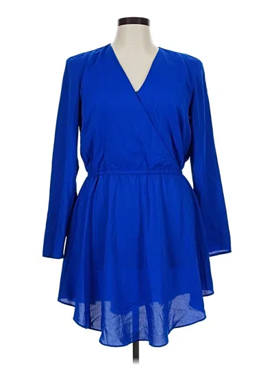 Pre-owned Bar Iii Casual Dress In Blue