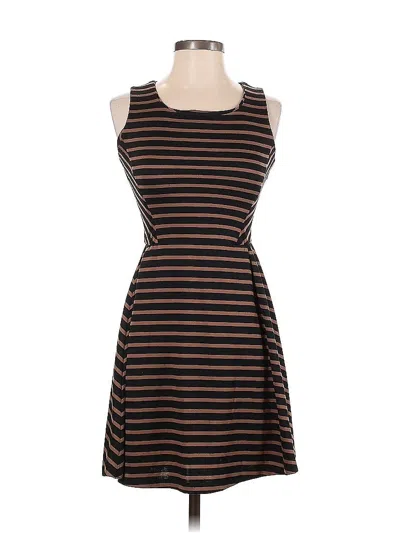 Pre-owned Bar Iii Casual Dress In Brown