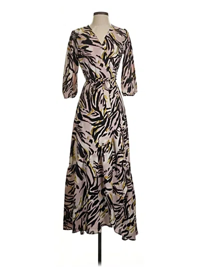 Pre-owned Bar Iii Casual Dress In Brown