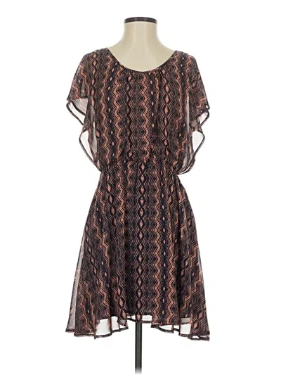 Pre-owned Bar Iii Casual Dress In Brown