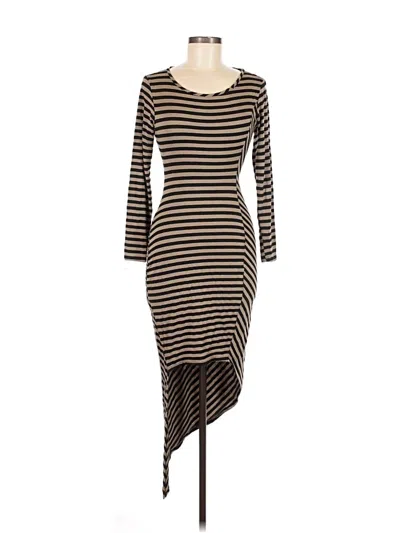 Pre-owned Bar Iii Casual Dress In Brown