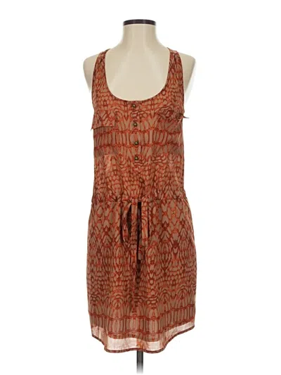 Pre-owned Bar Iii Casual Dress In Brown