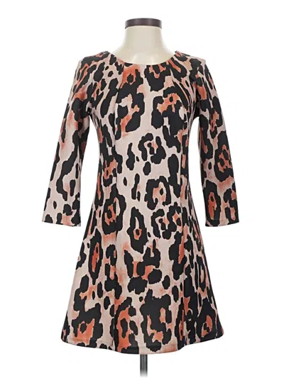 Pre-owned Bar Iii Casual Dress In Brown