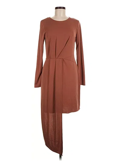 Pre-owned Bar Iii Casual Dress In Brown
