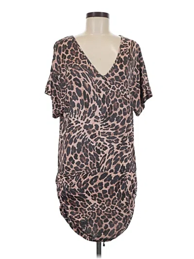 Pre-owned Bar Iii Casual Dress In Brown