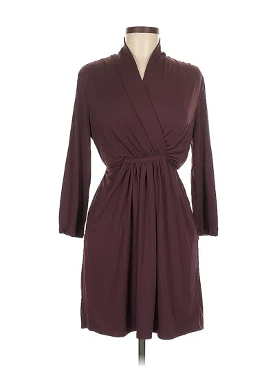 Pre-owned Bar Iii Casual Dress In Burgundy