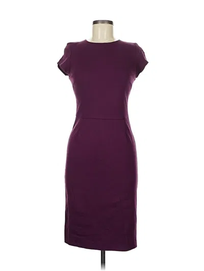 Pre-owned Bar Iii Casual Dress In Burgundy