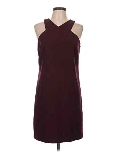 Pre-owned Bar Iii Casual Dress In Burgundy