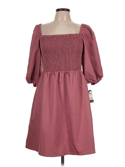 Bar Iii Casual Dress In Burgundy