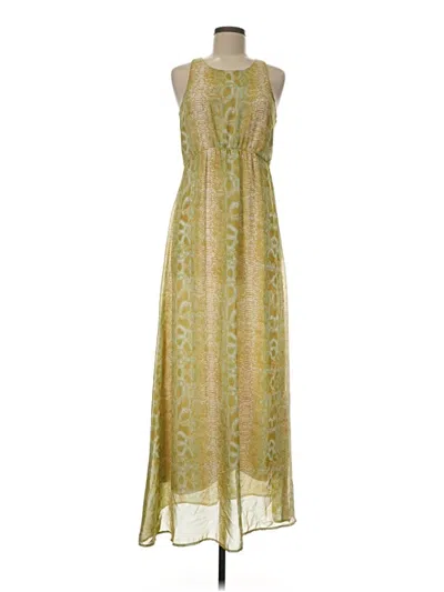 Pre-owned Bar Iii Casual Dress In Gold