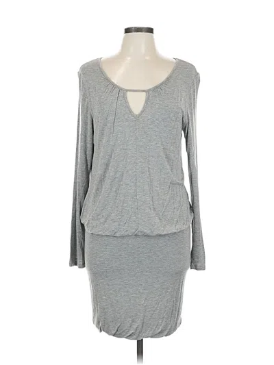 Pre-owned Bar Iii Casual Dress In Gray