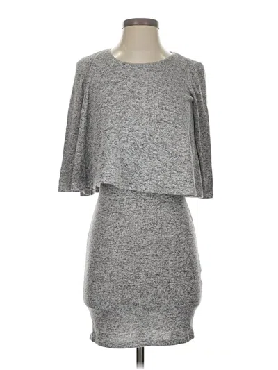Pre-owned Bar Iii Casual Dress In Gray