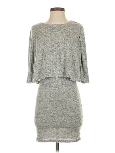 Pre-owned Bar Iii Casual Dress In Gray