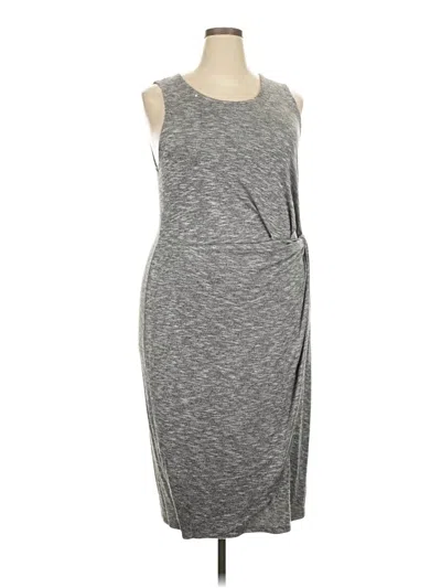 Pre-owned Bar Iii Casual Dress In Gray