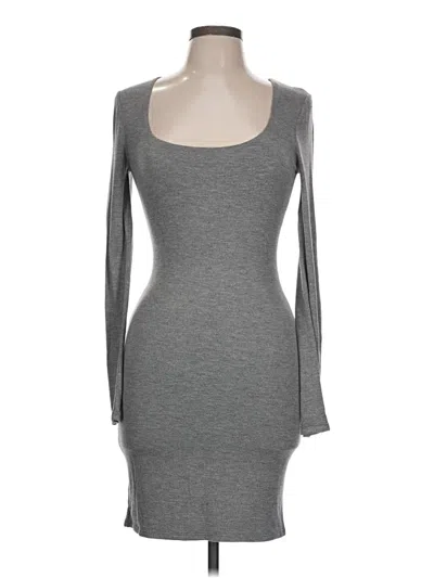 Pre-owned Bar Iii Casual Dress In Gray