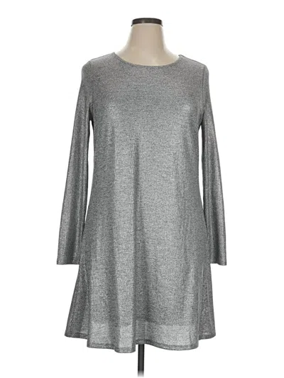 Pre-owned Bar Iii Casual Dress In Gray