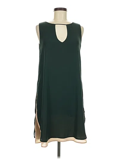 Pre-owned Bar Iii Casual Dress In Green