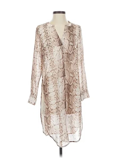 Pre-owned Bar Iii Casual Dress In Ivory