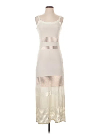 Pre-owned Bar Iii Casual Dress In Ivory