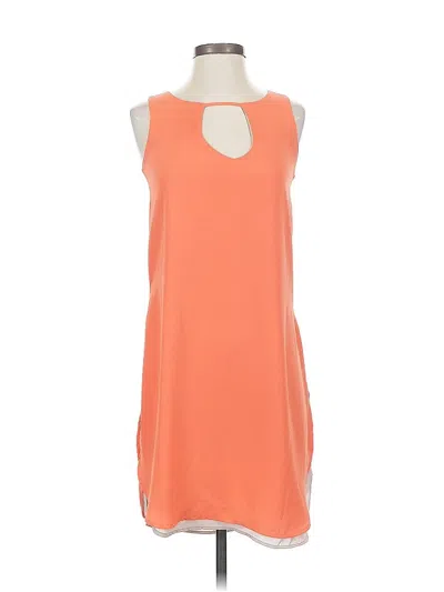 Pre-owned Bar Iii Casual Dress In Orange