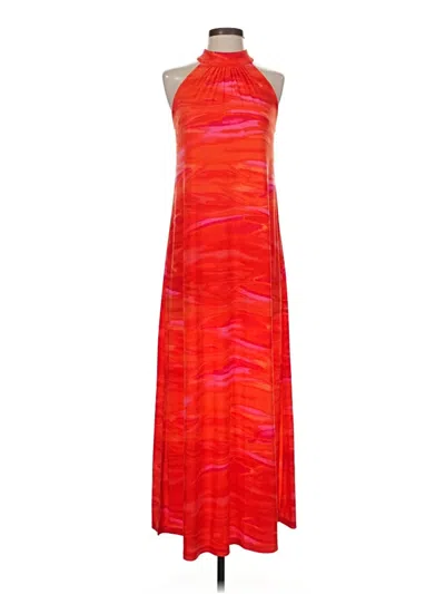 Pre-owned Bar Iii Casual Dress In Orange