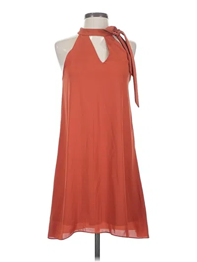 Pre-owned Bar Iii Casual Dress In Orange