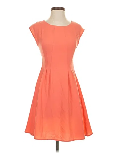 Pre-owned Bar Iii Casual Dress In Orange
