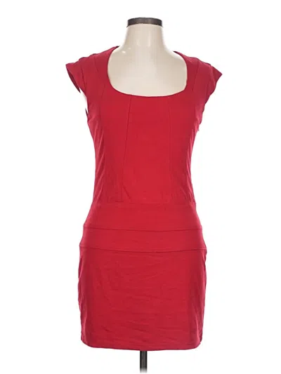 Pre-owned Bar Iii Casual Dress In Red