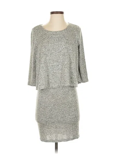 Pre-owned Bar Iii Casual Dress In Silver