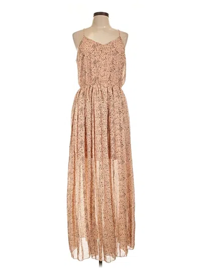 Pre-owned Bar Iii Casual Dress In Tan