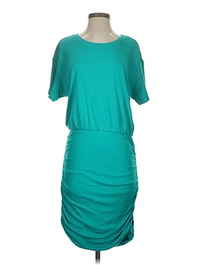 Pre-owned Bar Iii Casual Dress In Teal