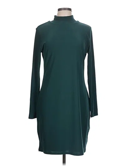 Pre-owned Bar Iii Casual Dress In Teal