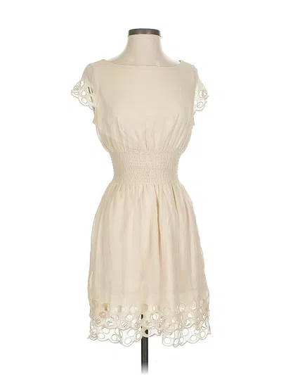 Pre-owned Bar Iii Casual Dress In White