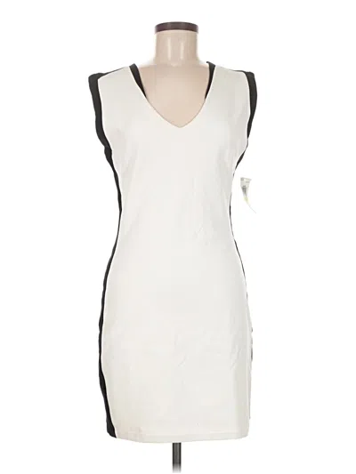 Pre-owned Bar Iii Casual Dress In White