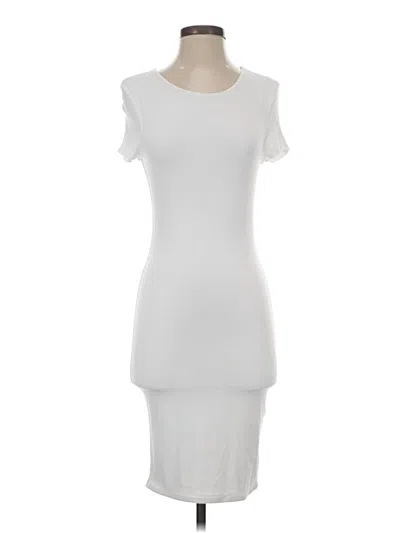 Pre-owned Bar Iii Casual Dress In White