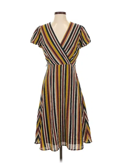 Pre-owned Bar Iii Casual Dress In Yellow
