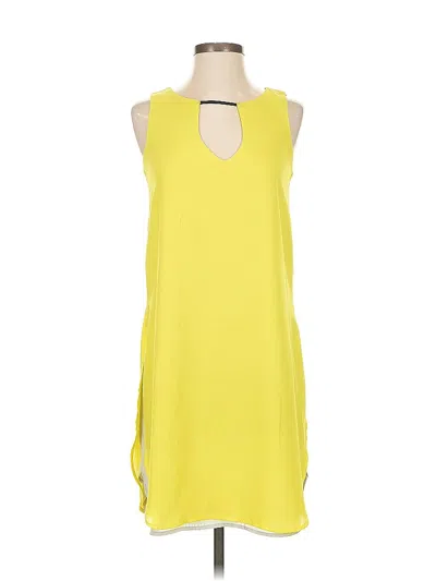 Pre-owned Bar Iii Casual Dress In Yellow