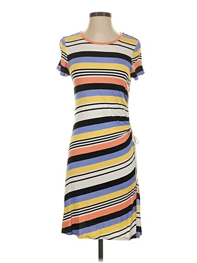 Pre-owned Bar Iii Casual Dress In Yellow