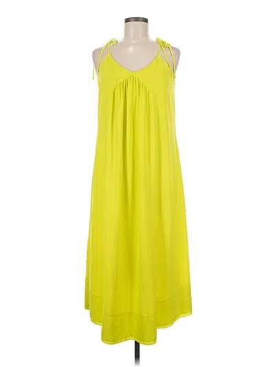Pre-owned Bar Iii Casual Dress In Yellow